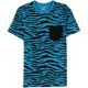 thumbnail image 1 of Ecko Unltd. Camiseta con estampado Allover Zebra para hombre, azul, talla extra pequeña, 1 of 1