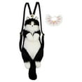 thumbnail image 1 of Mochila de peluche Strade Fareast Limited forma de gato con bufanda rosa, 1 of 8