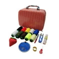 thumbnail image 1 of Sewing Box Basic Sewing Repair Kits Sewing Supplies Organizer for Handicrafts Pink, 1 of 9