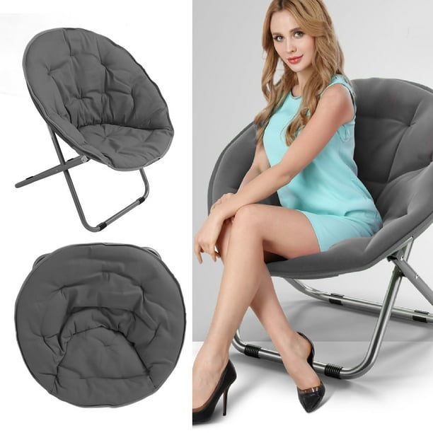Silla Plegable Para Acampar, Silla Plegable Redonda, Cojín Impermeable De Gran Tamaño, Estable Para Exteriores Para Picnic