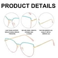 thumbnail image 4 of Gafas de luz azul para hombres y mujeres, gafas de computadora con bloqueo UV y forma de ojo de gato, gafas ultraligeras, 4 of 5