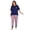 Plaid Long Pants Sets, variant on Lochas Women Pajamas Set Pyjama Sleepwear Nightwear Loungewear Homewear 2PCS Plus Size