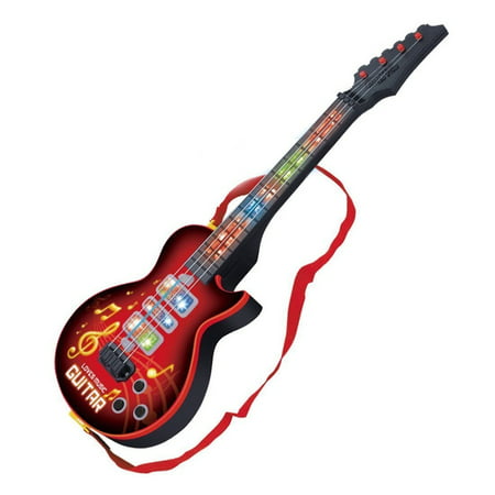 Children Music Guitar Creative Acoustic Bass Infrared Induction Cartoon LED Educational