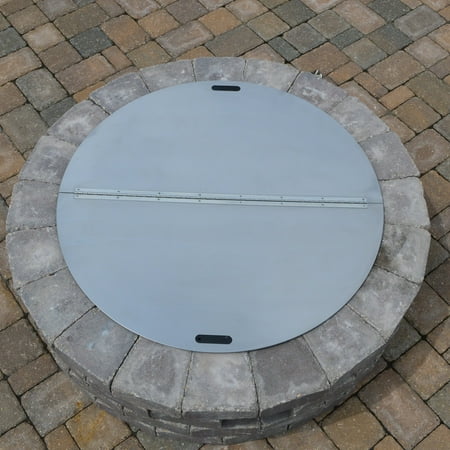 Firebuggz Stainless Steel Round Firepit Cover Walmart Com