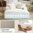 thumbnail image 5 of Lovableguy Oversized Chaise Lounge Chair Indoor,Corduroy Upholstered Single Lounge Couch,Cloud Sleeper Sofa Bed for Living Room,Bedroom,No Assembly Required,White, 5 of 7