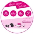 thumbnail image 6 of Chillafish Bobbi ABS Multi-Sport Certified Helmet XS Adjustable with Integrated Chinstrap - Pink, 6 of 8