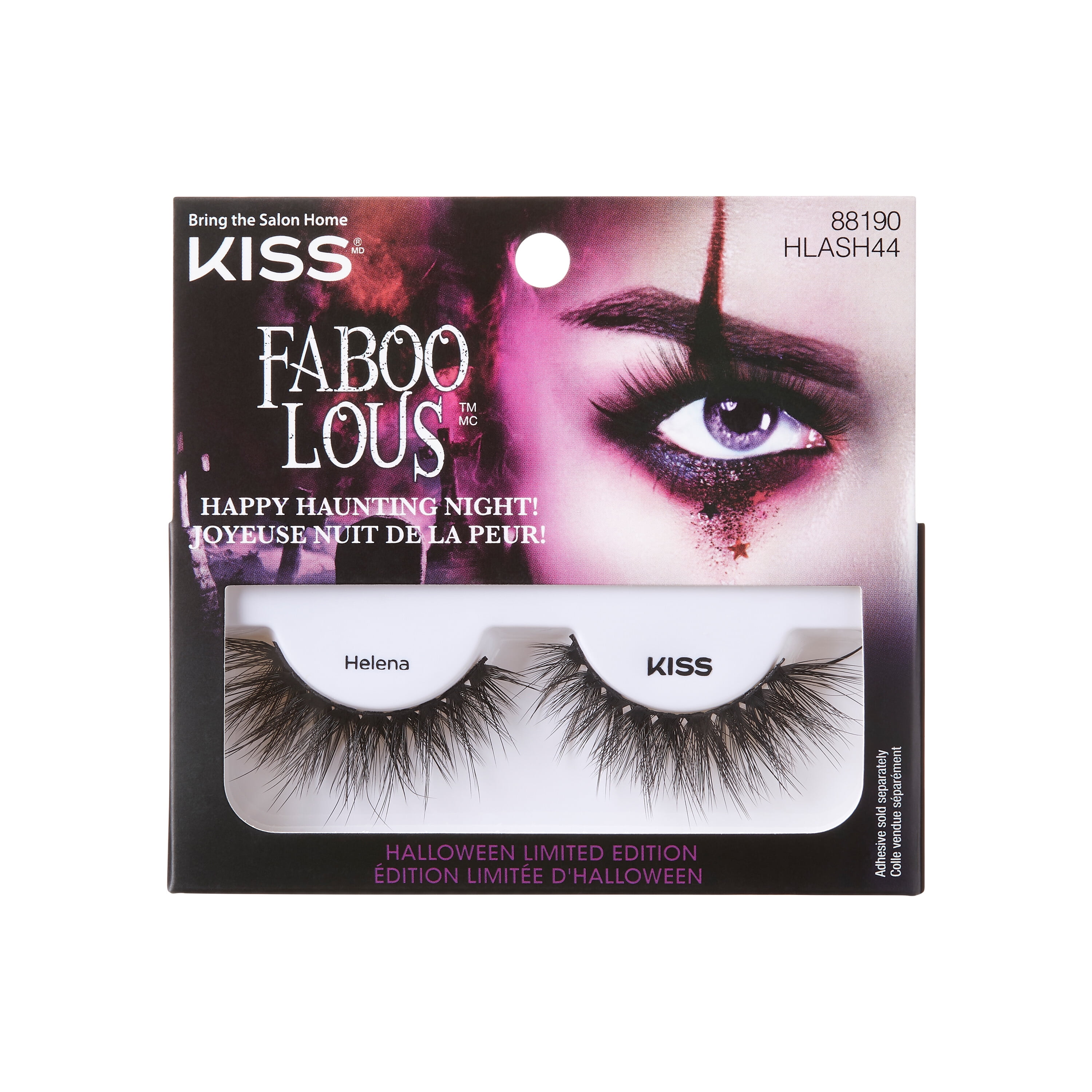 KISS Halloween Limited Edition False Eyelashes, ‘Helena’, 1 Pair