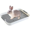 Corner Litter Tray Pet Toilet Potty Tray With Drainage Small