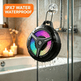 thumbnail image 3 of Shower Speaker, Bluetooth 5.3, IPX7 Waterproof, with Strong Suction Cup, Mini Stereo Sound, Ideal for Bathroom, Party, Travel, 3 of 9