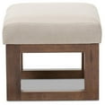 thumbnail image 4 of Pemberly Row Upholstered Ottoman in Light Beige and Walnut, 4 of 4