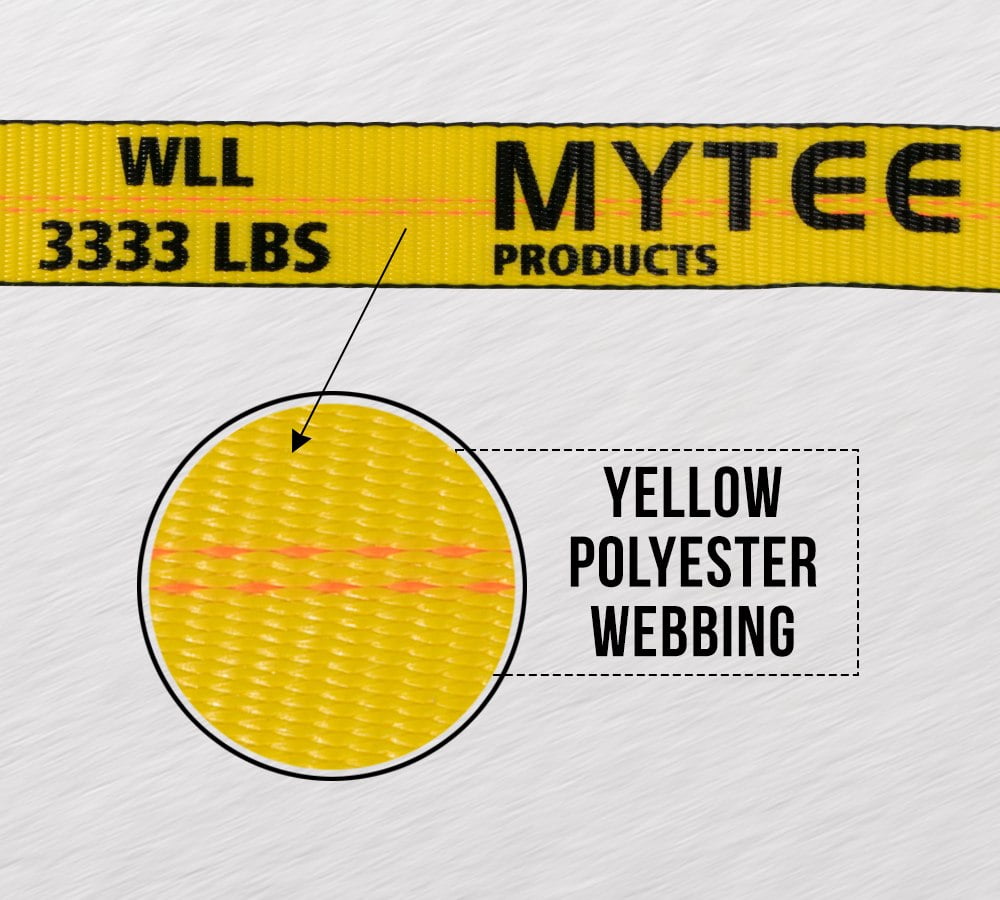 10 Pack 2"x40' Yellow Ratchet Strap with J Hooks - 10,000 Lbs Breaking Strength - Heavy Duty Tie Down Cargo Truck Straps with Wire Hooks for Flatbed, Truck, Trailers Pickup