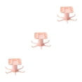 thumbnail image 3 of Transemion 1/2/3/5 Kitchen Hanger Self-adhesive Replacement Solid Color Rotatable 6 Claw Detachable Cup Brush Rack Holder Accessories Pink 3PCS, 3 of 6