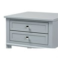 thumbnail image 5 of Baxton Studio Sr1801426-Gris Clair-Ns Willow Moderne Transitionnel 2-Tiroirs Table de Chevet en Bois, Gris Clair, 5 of 5