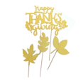 thumbnail image 1 of 13pcs Glitter Happy Thanksgiving Cake Toppers Cupcake Toppers Autumn Fall Thanksgiving Cake rations, 1 of 8