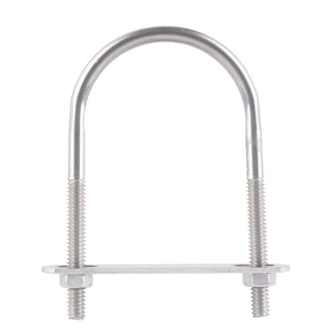 Hampton 1/4 in. X 2 in. W X 3-1/2 in. L Coarse Stainless Steel U-Bolt