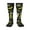 2 Black-1, variant on cartoon Skull spider web print thigh-high socks, crafted for both men and women with a stretchy, high-opaque design perfect for daily wear