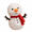 snowman-7in/18cm, variant on 1Pc Christmas Deer Stuffed Animal -Cute Soft Deer Snowman Plush Toys Accompany Sleeping Doll Birthday Gift