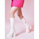 thumbnail image 3 of Women's Platform Boots Knee High Boots Chunky High Heels Stretch Leather Boots With Zipper Goth Punk Motorcycle Boots, 3 of 4