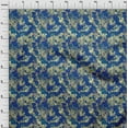 thumbnail image 4 of oneOone Georgette Viscose Blue Fabric Abstract Sewing Material Print Fabric By The Yard 42 Inch Wide, 4 of 5