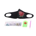 thumbnail image 1 of Cubierta bucal Cubierta bucal con diamantes de imitación Pintura Protector facial de tela hecho a mano para bricolaje, AA433, Rosa seitruly HA003519-02, 1 of 6