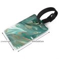 thumbnail image 2 of Hirioo Green And Gold Marble for Luggage ID Tag with Adjustable Strap Travel Baggage Bag Tags Suitcase Identify Labels for Women Men, 2 of 7