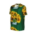 thumbnail image 2 of Haiem Hip Hop Hipster Baseball Jersey Button Down Shirts Sports Uniforms Men Women Jersey(Sunflowers in Bucket,X-Large), 2 of 9