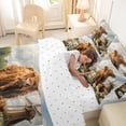 thumbnail image 5 of jejeloiu Highland Cow Daisy Windmill 7-Piece Bedding Comforter Set Kids,Rustic Farm Print King Bedding Sets, 5 of 7