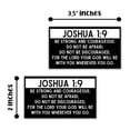 thumbnail image 3 of Joshua 1:9 Bible Verse Wallet Cards 30pk 3.5x2 Bulk Minimalist Black White Be Strong and Courageous Pocket Encouragement Girls Church Members Teens Hand Out, 3 of 5