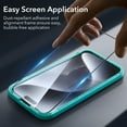 thumbnail image 6 of ESR Tempered-Glass Screen Protector Set, Compatible with iPhone 15 Pro Max, 3  Screen Films and 1  Lens Films, 6 of 9