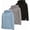 Black, Deep Gray, Dusty Blue, variant on VeFlora Boys 3 pack zip up hoodie Fleece long sleeve essentials hoodie for boys Athletic Kids Clothes Size
