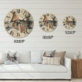 thumbnail image 4 of Designart 'Old Abandoned Wooden House In Winter Snow Picture' Traditional Wood Wall Clock, 4 of 5