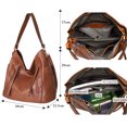 thumbnail image 3 of Women's Hobo Purse Vegan Leather Handbag Fashion Cross Shoulder Bag (Birthday, Valentine's Day, Mother's Day, Christmas, Graduation Gift), 3 of 7