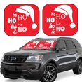 thumbnail image 1 of Lukts Saying Ho Ho Ho Print 2 Piece Car Sun Shade Windshield,Foldable Car Shade Front Windshield with Keeps Your Vehicle Cool-Large, 1 of 6
