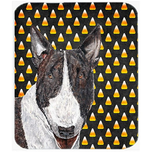 Tapis de Souris Halloween Bull Terrier 7.75 x 9.25 Po, Tapis Chaud Ou Trivet