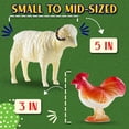 thumbnail image 4 of Farm Animal Toys - Pack of 12 - Plastic Farm Animals for Kids, Realistic 3-5 Inch Ranch / Barnyard Animal Toy Figures Styles Include Sheep, Horse, Goat, Duck, Chicken, Turkey, Cow, Pig, 4 of 7