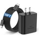 thumbnail image 1 of Adaptador de Enchufe Charger USB Tipo C de Pared de Carga Súper Rápida de 45W Cable de 10 Pies para Samsung Galaxy S25 Ultra S24 S23 S22 + Ultra A56 5G, 1 of 8