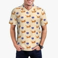 thumbnail image 2 of Balery Dachshund Printed Men’s Short Sleeve Polo Shirt, Midweight Men's Shirt,Golf Polo shirts -Medium, 2 of 8