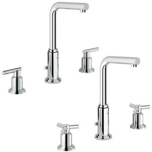 Grohe 20384001 Atrio High Spout Widespread Lavatory Faucet w Less Handles Chrome