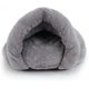 thumbnail image 4 of Conjunto de una sola pieza, casa para gatos gris, saco de dormir para mascotas, saco de dormir para gatos grande, perrera pequeña, guarida triangular para gatos, 4 of 5