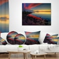 thumbnail image 4 of Designart Blasts of Color at the Sunset - Seashore Throw Pillow - 12x20, 4 of 5