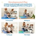thumbnail image 4 of ECR4Kids Wall-Mounted Coordination & Balance Mirror, Montessori Furniture, White Wash, 4 of 9
