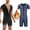 Blue, variant on Sauna Suits for Men Sauna Sweat Shirt Heat Trapping Vest Zipper Full Body Shaper Workout Top with Shorts Exercise Fitness Big and Tall Size S-3XL Silver