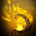 thumbnail image 4 of Estatuas de Lámpara de Jardín Solar para Decoración Al Aire Libre, Estaca de Luz de Estatuilla de Luna de Hadas, Adorno de Inauguración de la Casa para Patio, Césped, Patio, 4 of 5