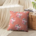 thumbnail image 3 of LALILO Throw Pillow Covers Floral With Roses Vintage Accent Art Artwork Cushion Cover 18" x 18", 2 Pack, 3 of 6