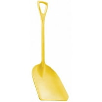Remco Hygienic Square Point Shovel, Polypropylene Blade, 28 in L, Yellow 69826