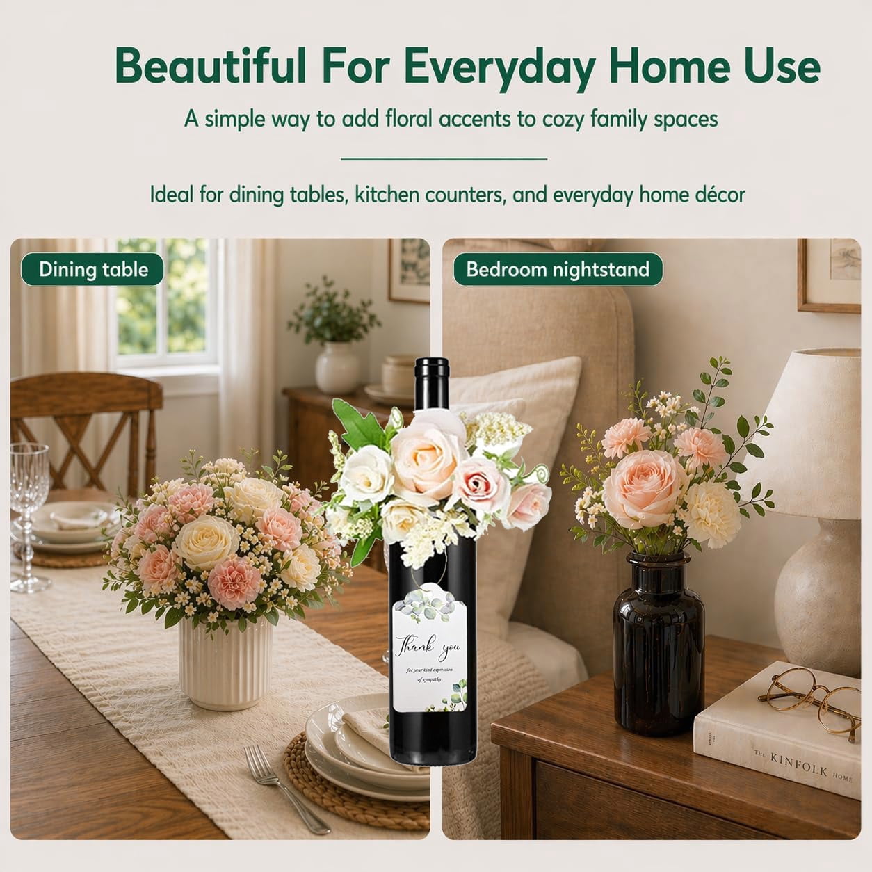 Floral Foam 5/12/24/36Pcs, Mini Round Flower Foam Holder with Floral Wire, Wet Dry Flower Arrangement Supplies for Wine Bottle Decor Wedding Table Centerpieces DIY (26pcs)