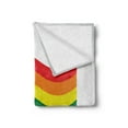 thumbnail image 2 of Pride Soft Flannel Fleece Throw Blanket, Waving Gay Pride Flag Illustration Love Wins Homosexuality LGBT Rights Freedom, Cozy Plush for Indoor and Outdoor Use, 50" x 60", Multicolor, by Ambesonne, 2 of 5