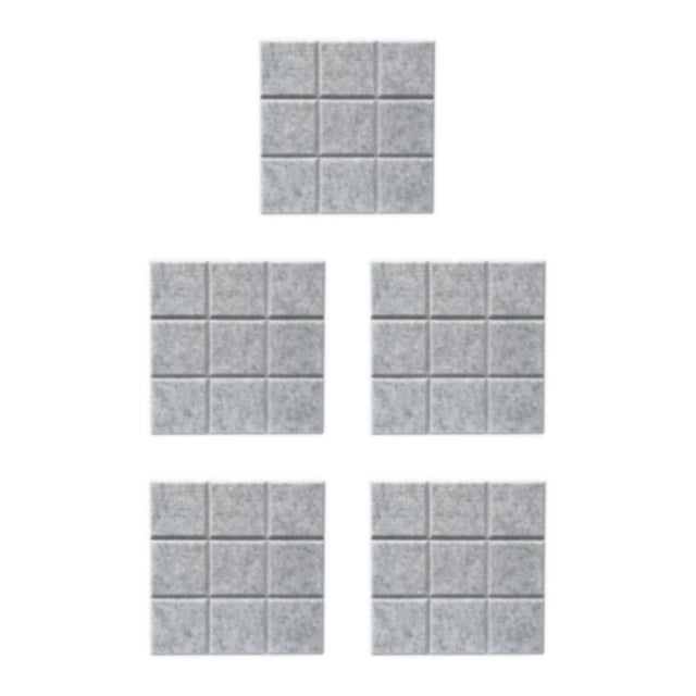 Thinsony Cork Board Tiles 12 x 12 Message Home Board Board School silver gray 12 Inch x 12 Inch 5Set