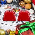thumbnail image 6 of TOYMYTOY 2Pack Metal Decorative Cow Bells Noise Making Square Handle Design for Celebrations, 6 of 8
