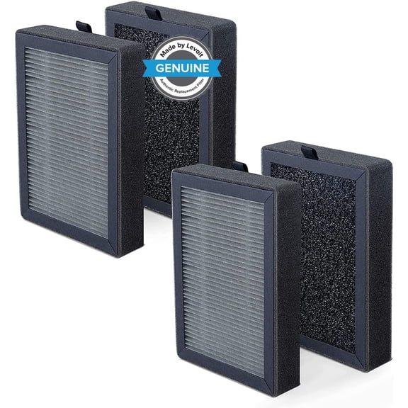 Levoit Air Purifier Replacement HEPA Filter LV-H128-RF, Genuine, for Model LV-H128, 2 Pack
